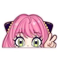 Spy Girl Peeker Sticker