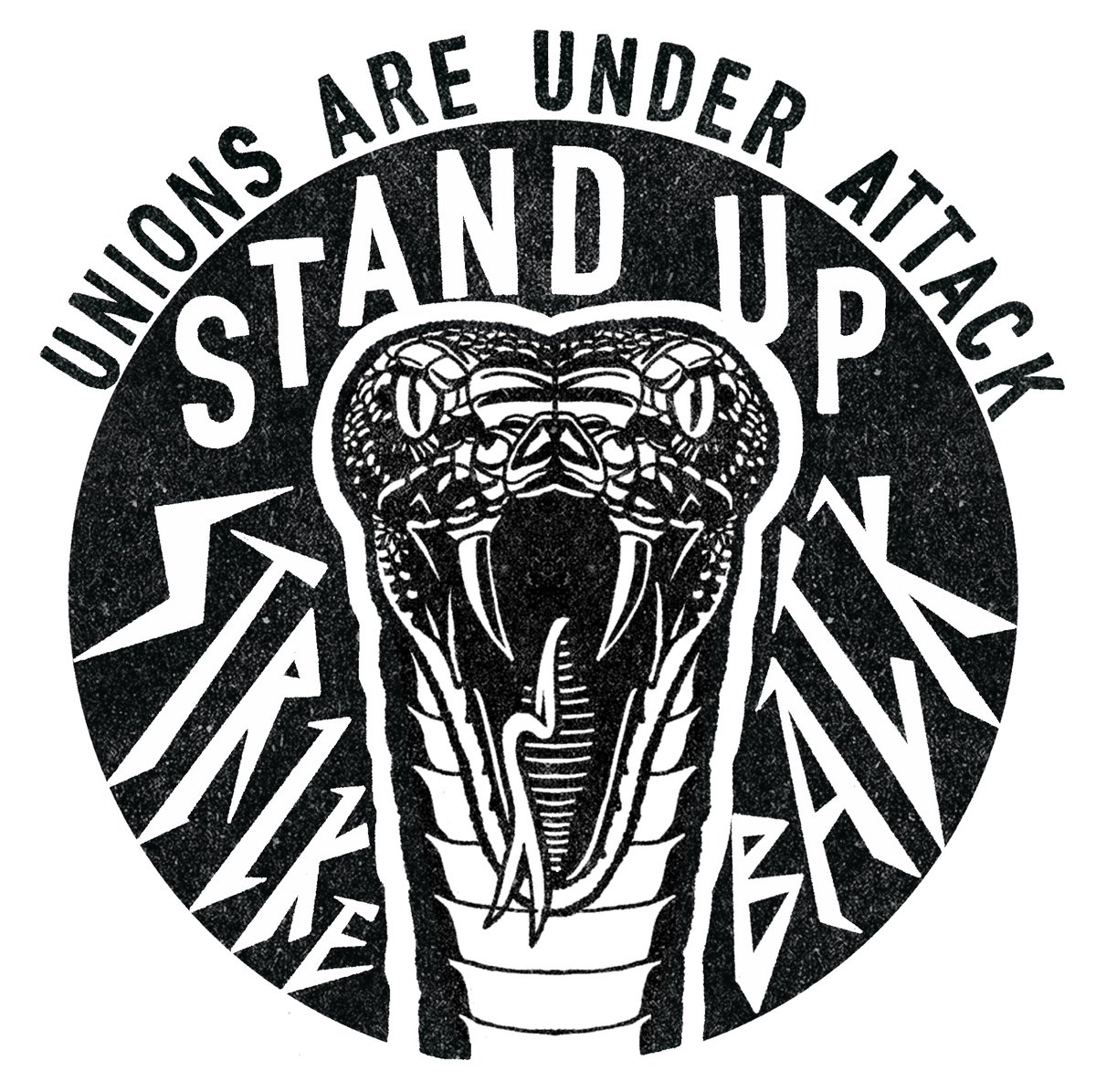 Image of "Stand Up Strike Back" Sticker 10pk