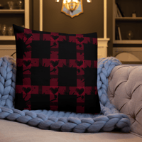 Image 4 of Heart Splat Flannel Premium Pillow