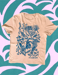 Periwinkle Birds of Paradise Tee (L)