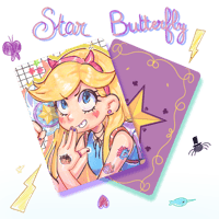 Star Butterfly mini card