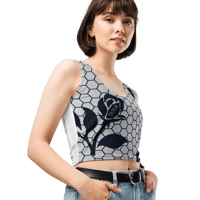 Image 7 of BRH Rose Blues Crop Top