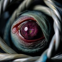 Image 4 of Custom pop socket, Purple Planet Eye, Custom Swappable Phone Grip / Socket for smartphones