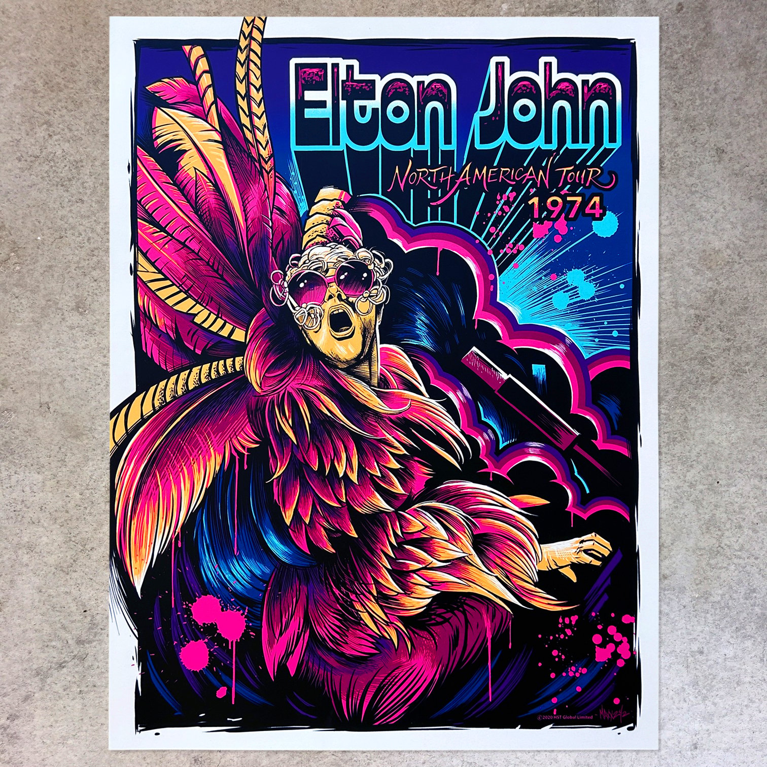 F4D Studios — Elton John US Tour 1974 Posters