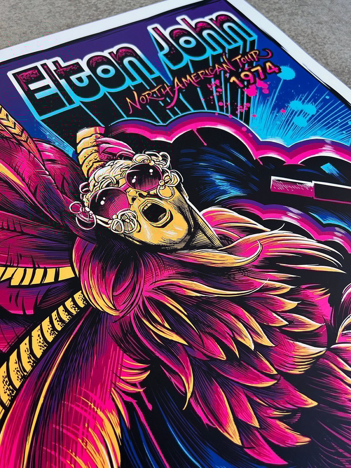 F4D Studios — Elton John US Tour 1974 Posters