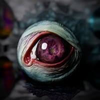 Image 9 of Custom pop socket, Purple Planet Eye, Custom Swappable Phone Grip / Socket for smartphones