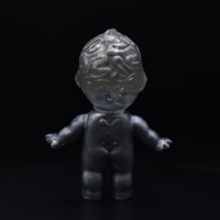 Image 5 of Silver Holographic Glow in the Dark Brain Anatomy 3 inch Double Cast Resin Figure