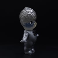 Image 6 of Silver Holographic Glow in the Dark Brain Anatomy 3 inch Double Cast Resin Figure