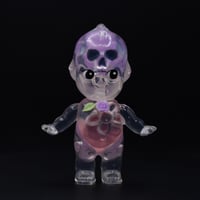Image 2 of Purple Skull and Skeleton Glow in the Dark 3 inch Double Cast (PLUS a blind box mystery mini figure)