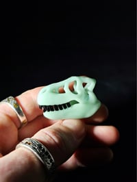 Image 3 of Mint T-rex skull pendant. (mini)