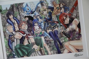 Image of Fairy Tail Guild SIGNED HIRO MASHIMA Japan Exhibition ART PIECE