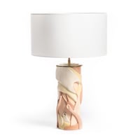 Image 1 of Lampe Racines tons rose et crème