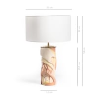 Image 2 of Lampe Racines tons rose et crème