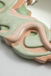 Image 4 of Miroir Racines tons vert & rose
