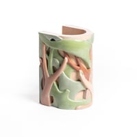 Image 1 of Applique Racines tons vert et rose