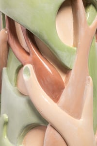 Image 4 of Applique Racines tons vert et rose