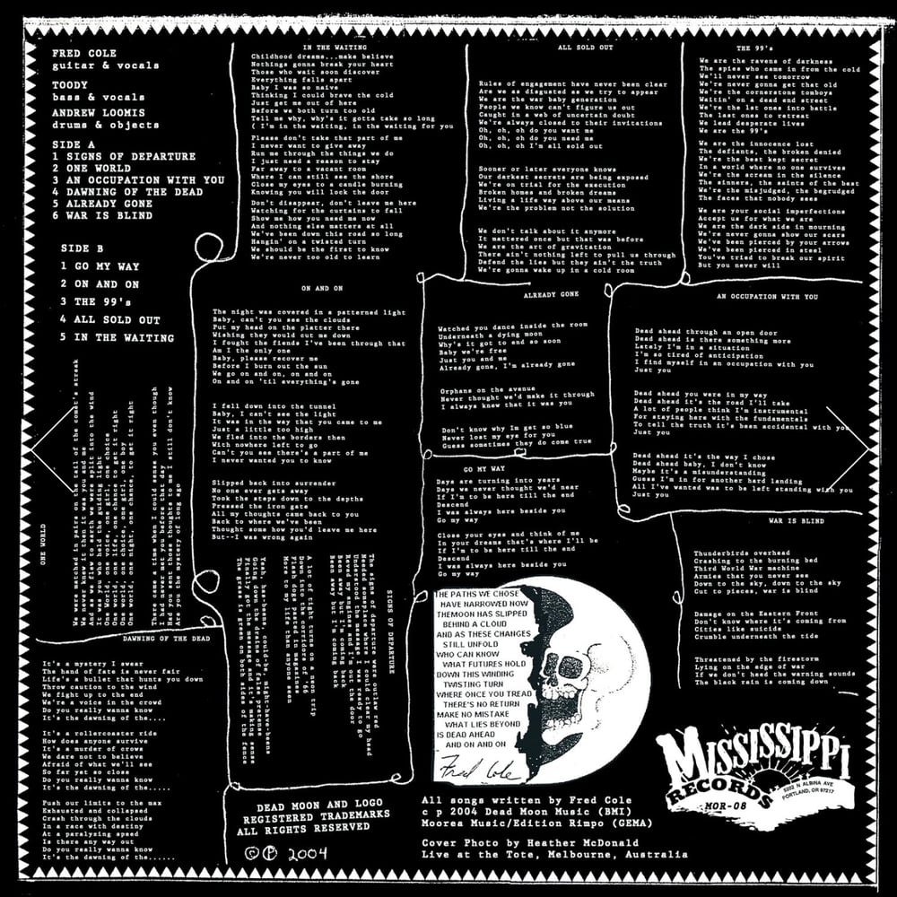 DEAD MOON – Dead Ahead –LP (Remastered, US import)