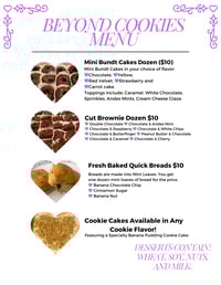 Beyond Cookies Menu