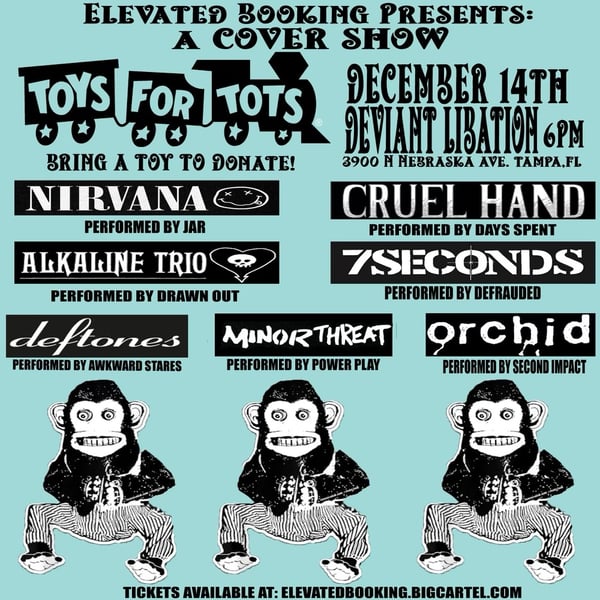 Image of Toys For Tots Benefit Cover Show (only 100 tickets)