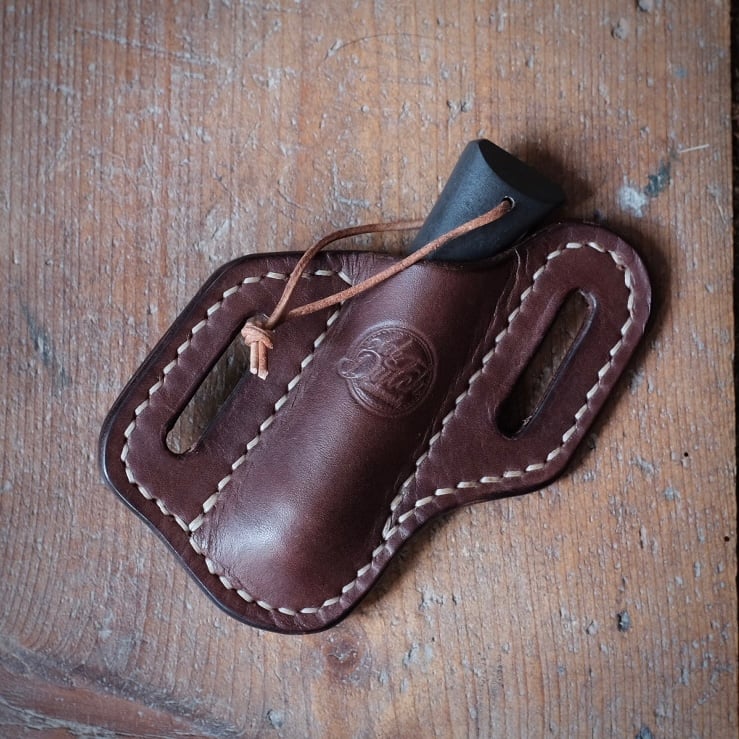 Image of Cross draw sheath with Opinel #8 trekking (inox)