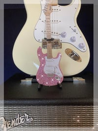 Image 8 of Miniature Replica Crystallised Fender Guitars 