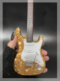Image 11 of Miniature Replica Crystallised Fender Guitars 