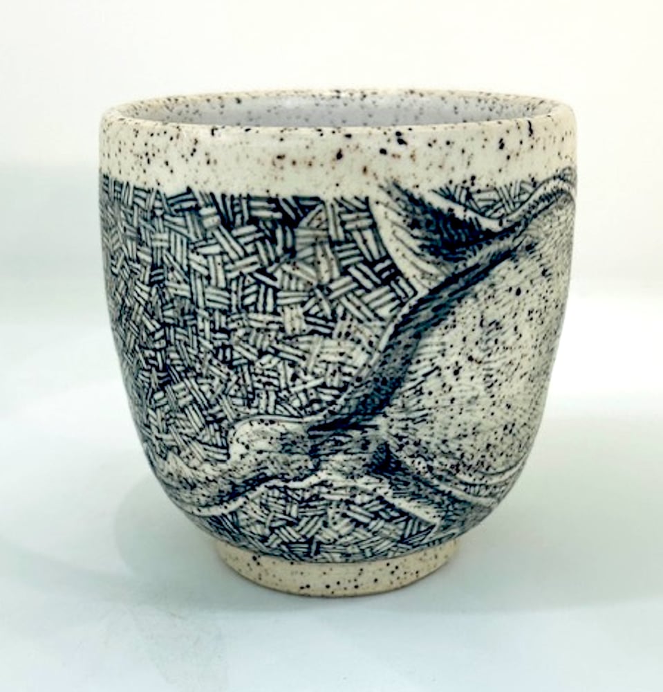 Image of Deer Spirit Animal on Speckled Stoneware