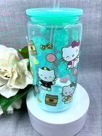 Image 2 of Hello Chavito 16oz ombre glass can tumbler 
