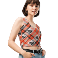 Image 9 of Orange You Sweet Patch Crop Top