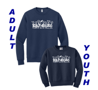 Crewneck Sweatshirt - Navy with school logo