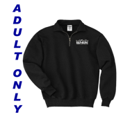 Quarterzip - Black with school logo