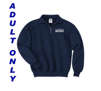 Quarterzip - Navy with school logo