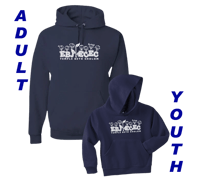 Pullover Hoodie - Navy with school logo