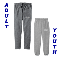 Fleece Sweatpants - Grey with school logo