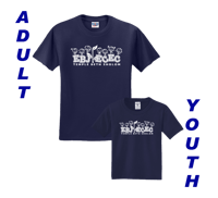 Short Sleeve Tee - Navy with school logo