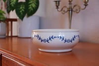 Blue Flower Vine China Bowl