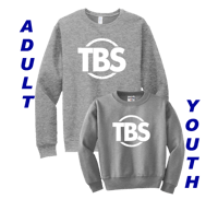 Crewneck Sweatshirt - Grey with TBS logo