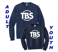 Crewneck Sweatshirt - Navy with TBS logo