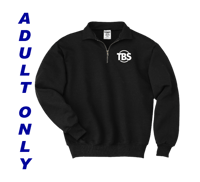 Quarterzip - Black  with TBS logo