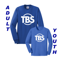 Long Sleeve Tee - Royal with TBS logo