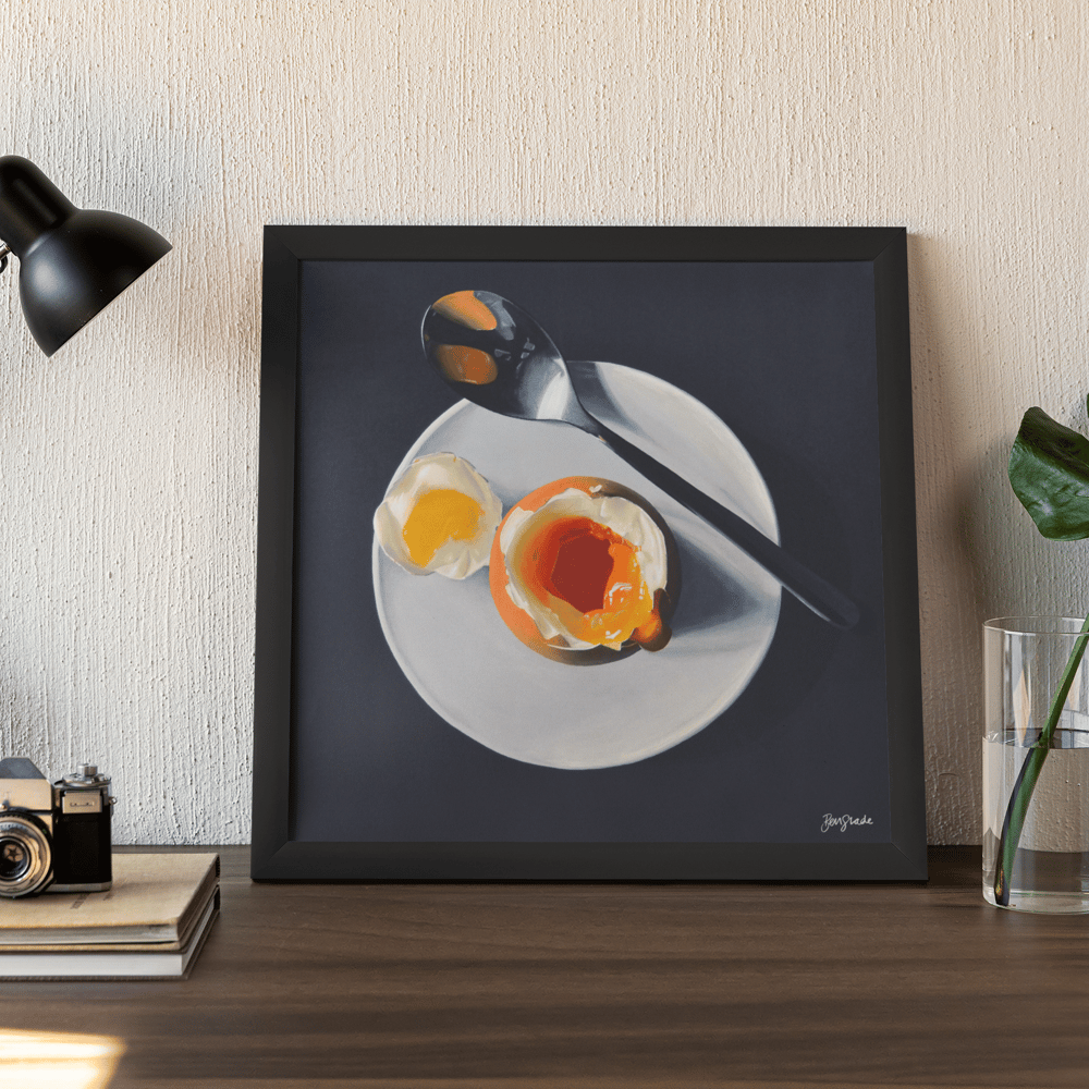 Egg & Spoon Print