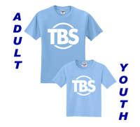 Short Sleeve Tee - Light Blue with TBS logo