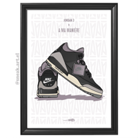 Image 2 of Sneaker Poster Jordan 3 x A Ma Maniere “While You Were Sleeping”