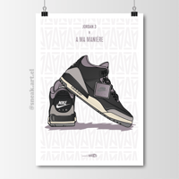 Image 1 of Sneaker Poster Jordan 3 x A Ma Maniere “While You Were Sleeping”