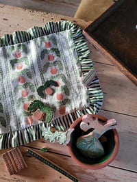 Image 2 of Ruffled, Linen, Cushion Cover Block Printing Workshop at Millisle, on 12th October