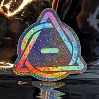 Therian - Sparkly holographic sticker