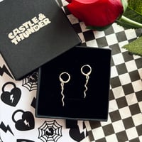 Image 2 of WILLOW - Snake Huggie Hoops