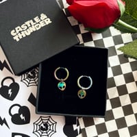 Image 2 of JEN - Alien Huggie Hoops