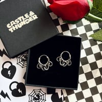 Image 2 of LAUREN - Snake Huggie Hoops