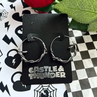 Image 3 of PIPER - Snake Hoop Earrings